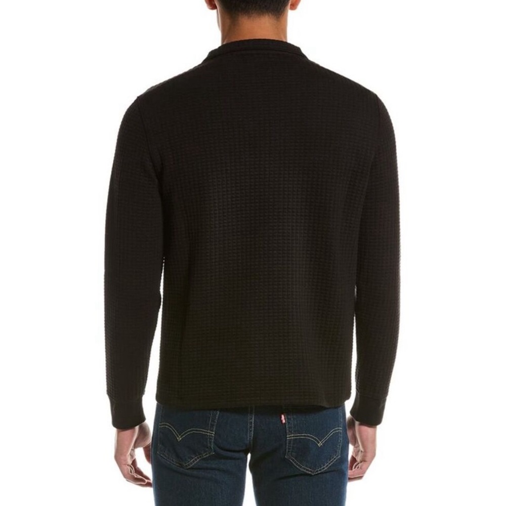 VINCE quarter zip black men’s Large - Picture 2 of 9